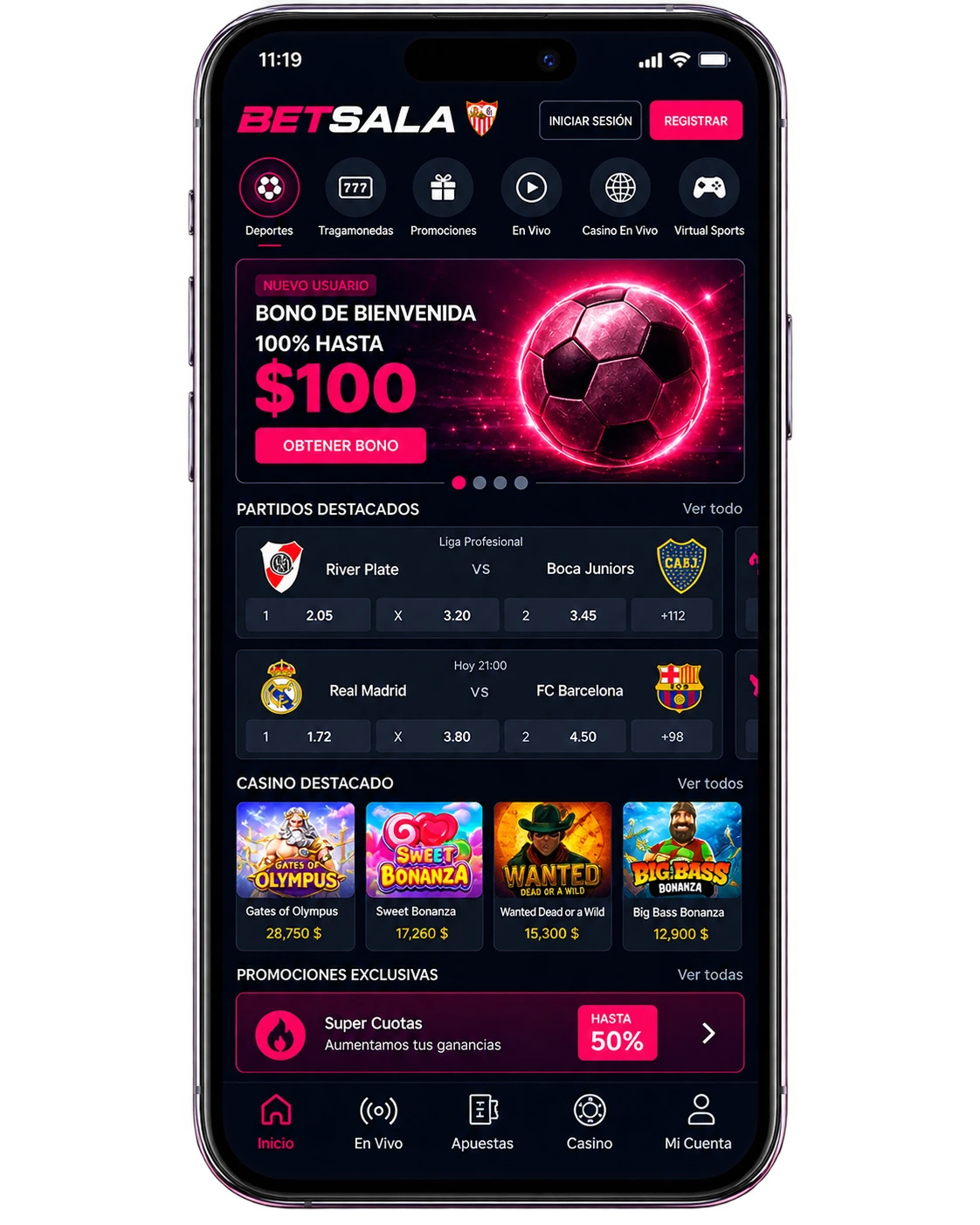 Casino y apuestas deportivas desde la interfaz móvil