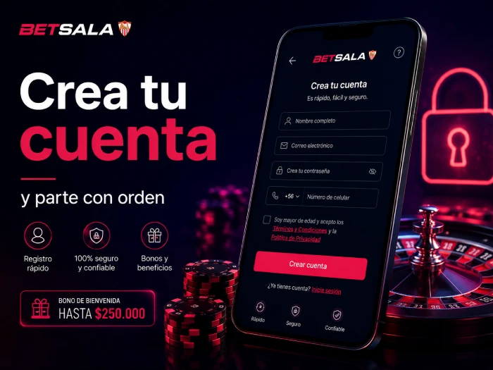 Revisión del bet slip antes de confirmar una apuesta Betsala